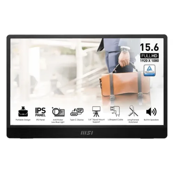 MSI PRO MP161 E2 15.6 Inch IPS FHD Portable Monitor